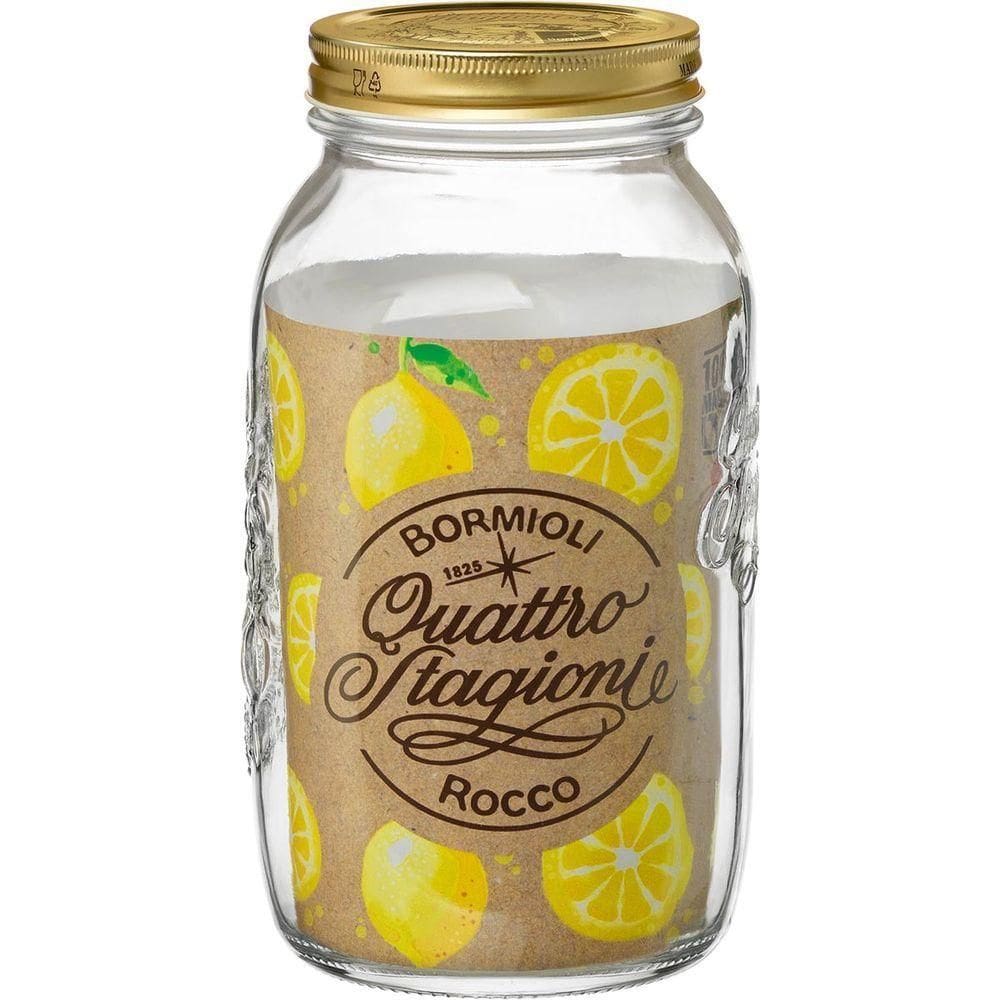 Bormioli Rocco Qstagioni Pote 21X11X11Cm 1,5L Vidro Transp Tampa Metal