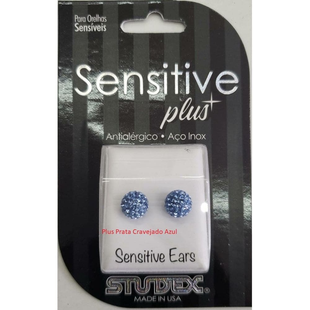 Brinco Studex Sensitive Plus Fireball Azul Safira 8M Sp8339w