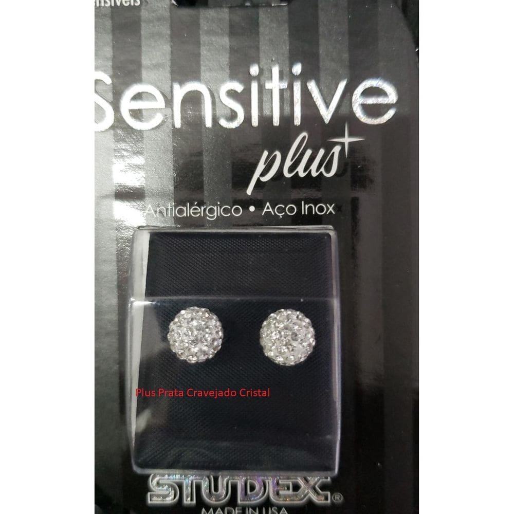Brinco Studex Sensitive Plus Fireball Cristal 8Mm Sp8304w