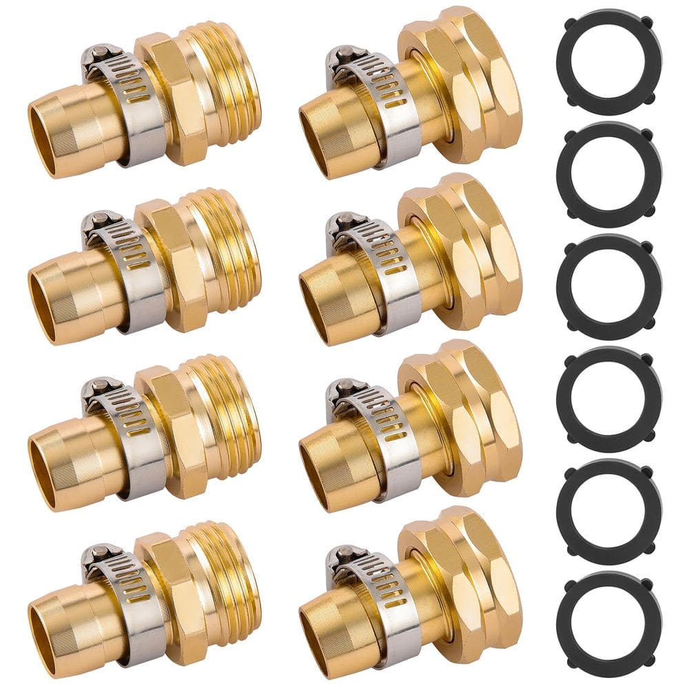 Conjunto de conectores de reparo de mangueiras de jardim Sanpaint 3/4 ou 5/8 4 Set