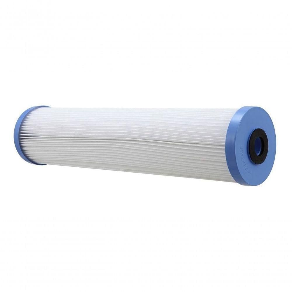 Refil Filtro Bbi Poliester Plissado Big 20 X 4,5 - 30 Micra Alta Vazão Cor Branco - 30 Micra
