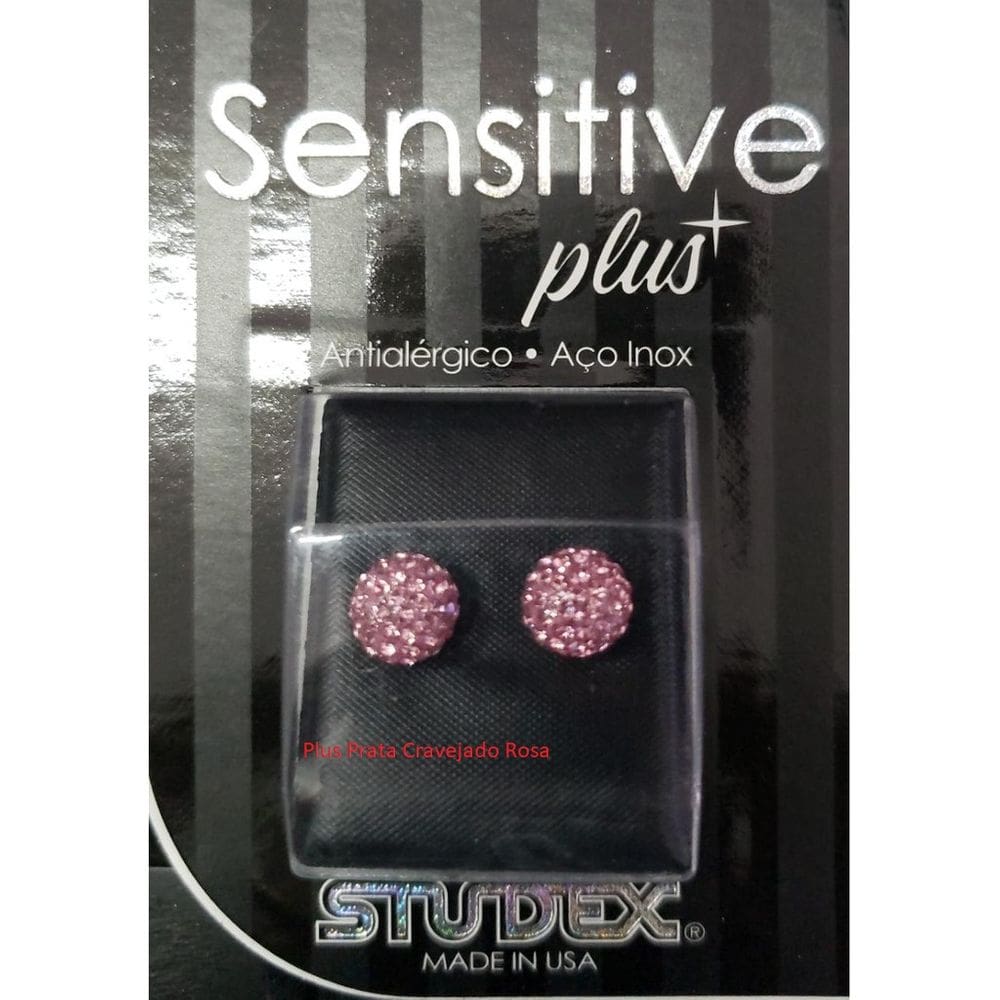 Brinco Studex Sensitive Plus Fireball Rosa Claro 8Mm Sp8340w