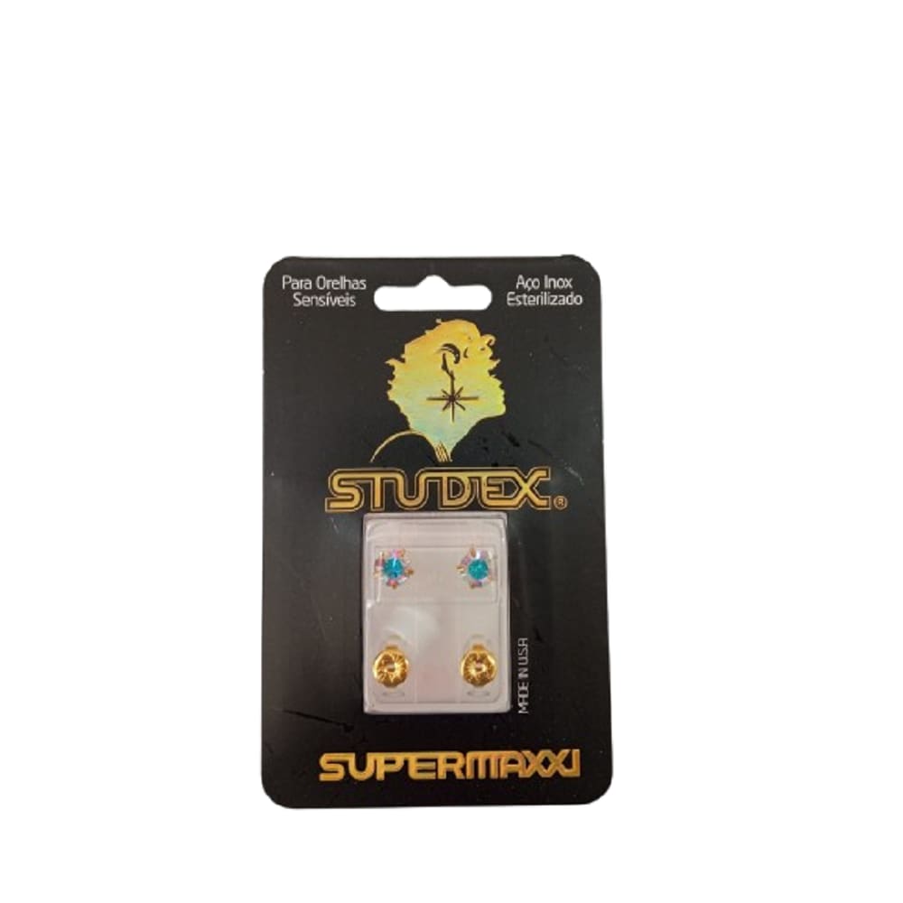 Brinco Studex Supermaxxi Tiffany Furtacor 6Mm L6115y Dourado