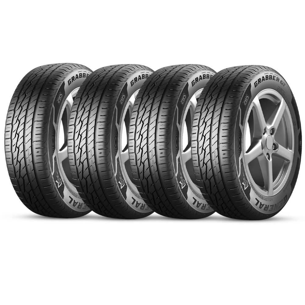 Kit 4 Pneu General by Continental 235/60r16 100h Tl Fr Grabb