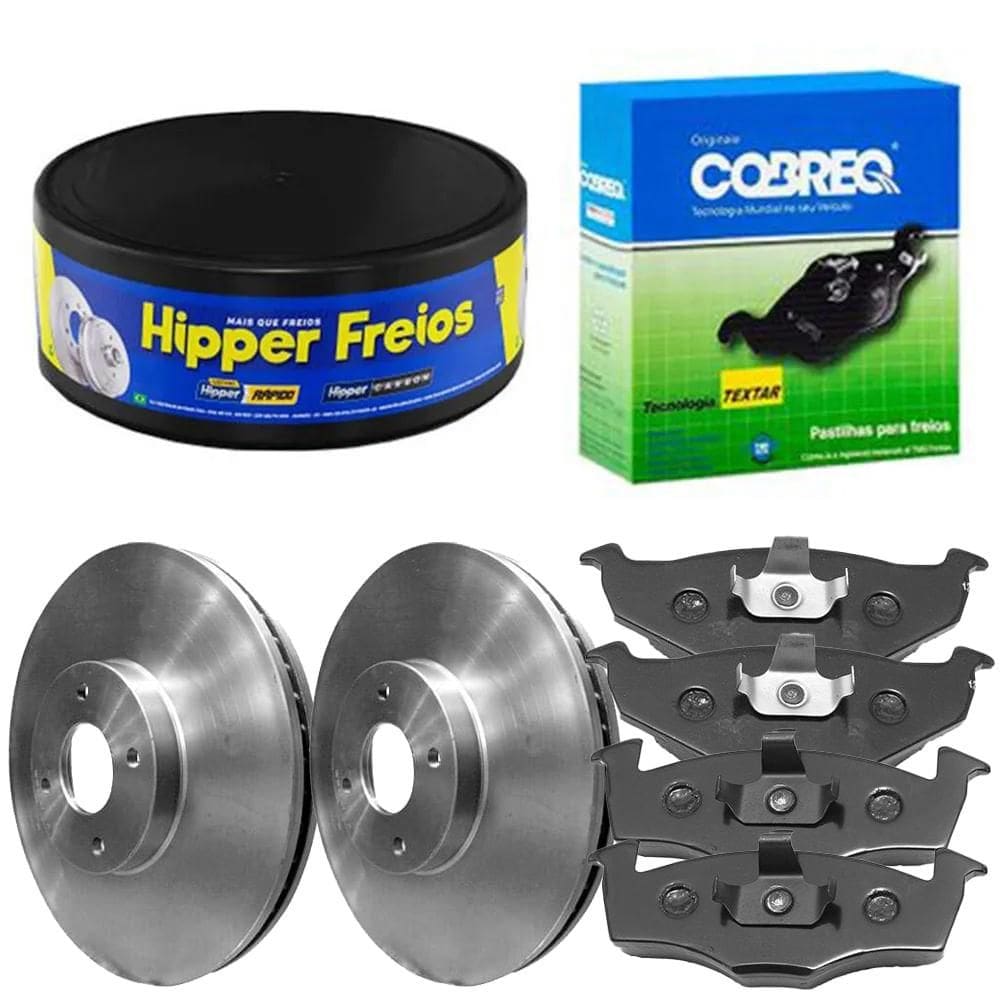 Kit Pastilha Disco Dianteiro Ventilado Gol 1.0 2008 a 2012