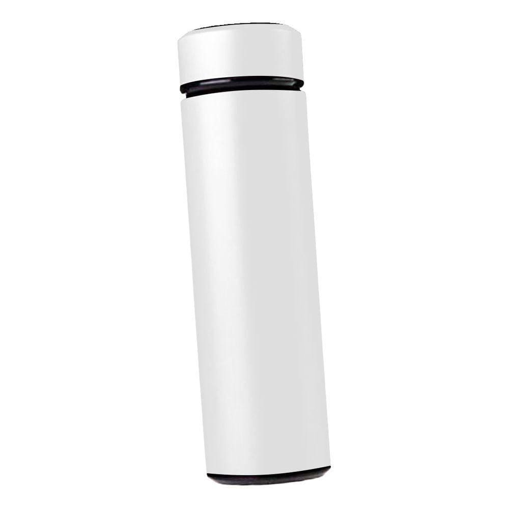 Garrafa Térmica Inteligente De Inox 500ml Tampa C-sensor De Temperatura Led água Café Chá Branco