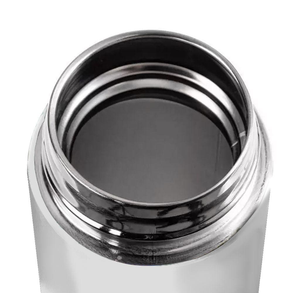 Garrafa Térmica Inteligente De Inox 500ml Tampa C-sensor De Temperatura Led água Café Chá Branco