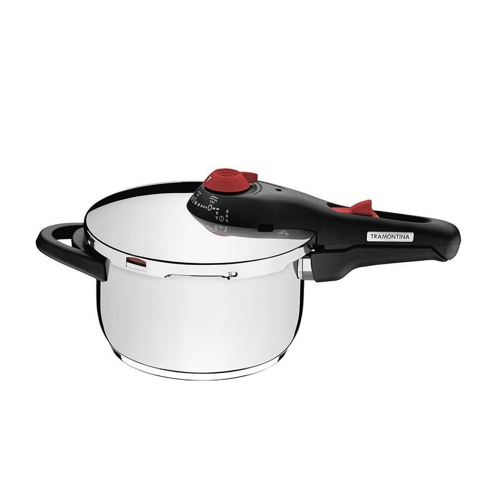 Panela De Pressão Solar Inox Fundo Triplo 22 Cm 4,5L - Tramontina 62513223