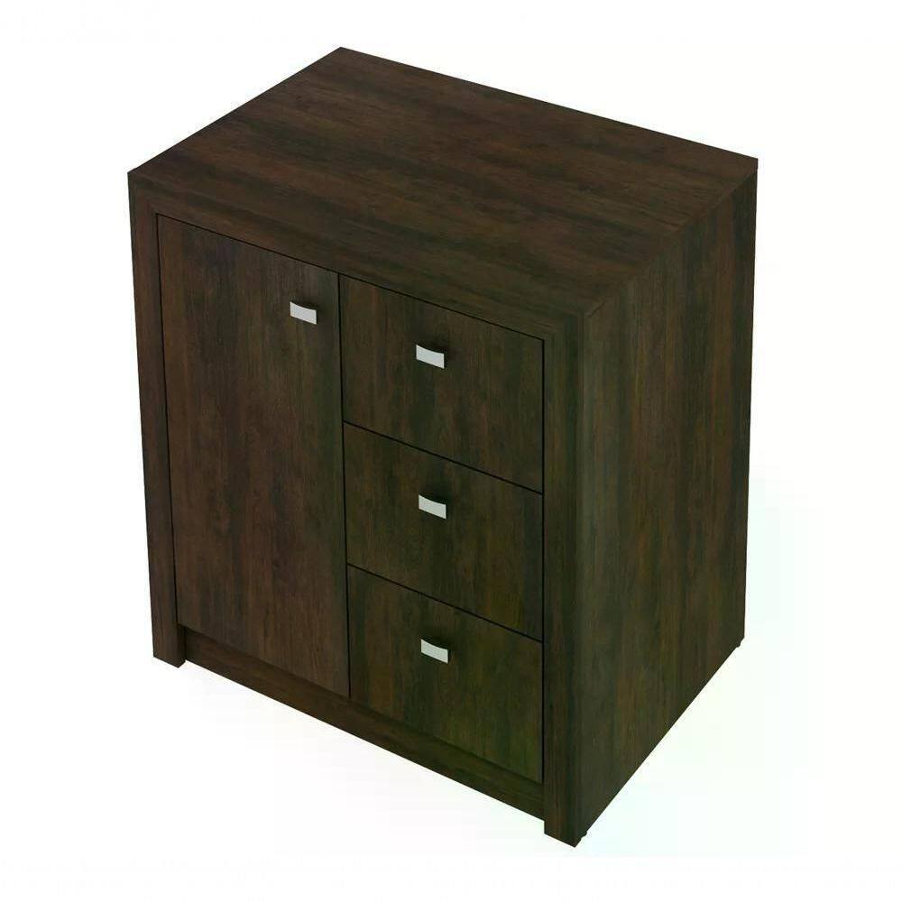 Balcão Para Escritório 1 Porta Me4111 Rustico Rustico