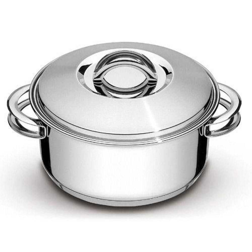 Caçarola Tramontina Em Inox Com Tampa E Alças 24 Cm 4,7L