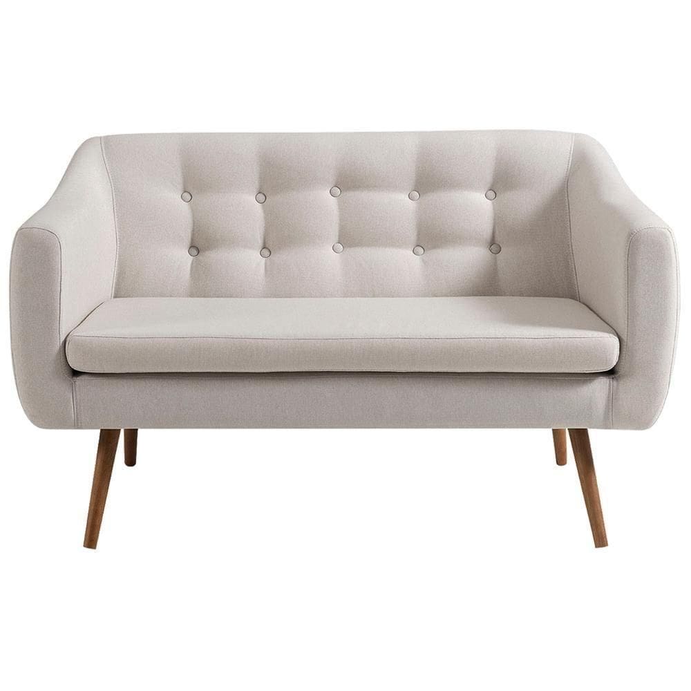 Sofa 2 Lug Pes Tauari 135 Cm 7017 Linho Bege Dmobiliario Bege