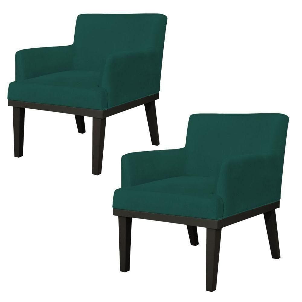 Kit 02 Poltronas Beatriz Verde Musgo