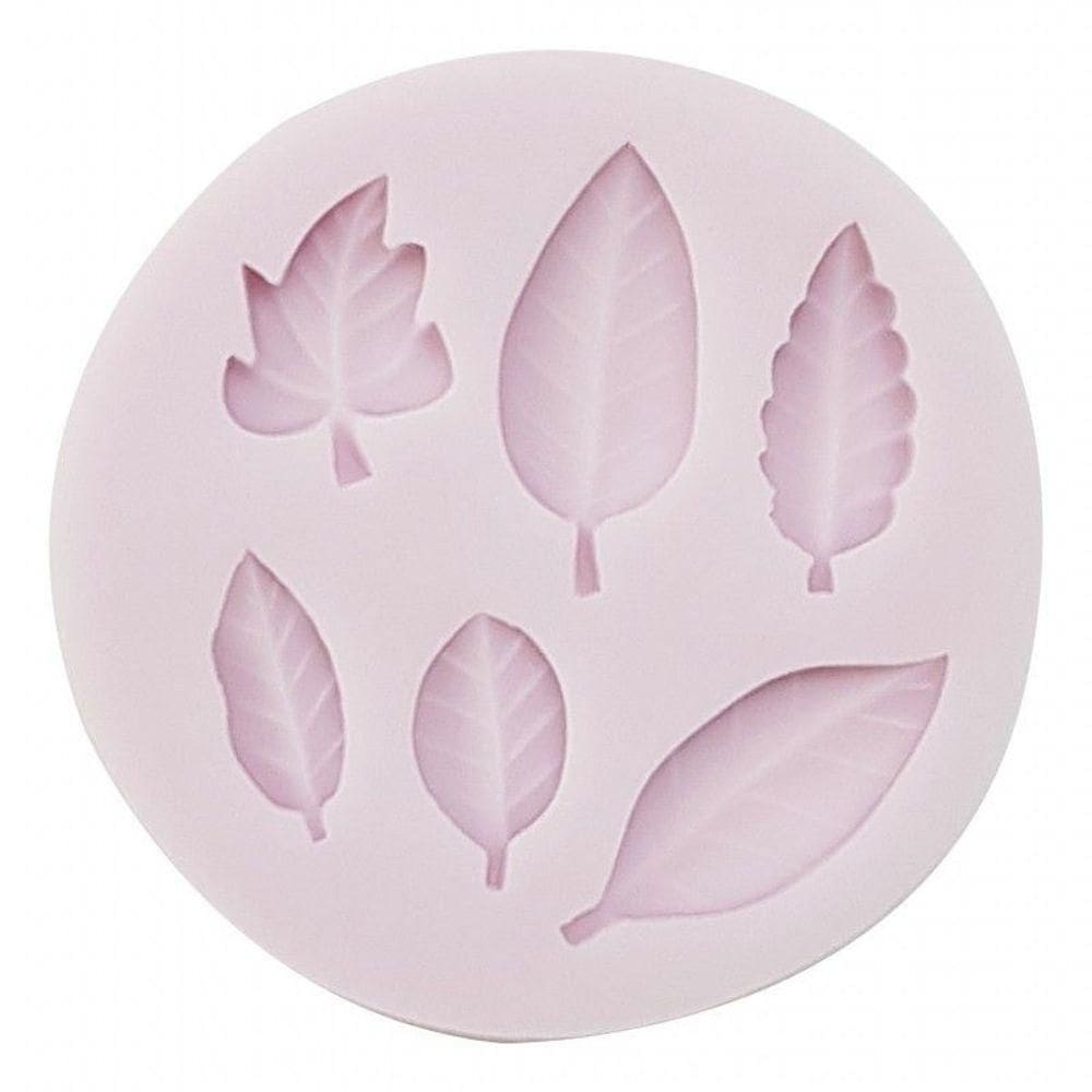 Molde Silicone Folhas Bosque Jardim