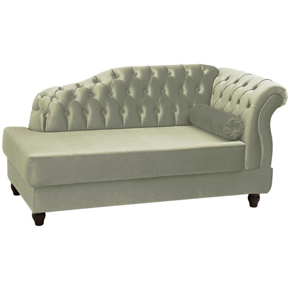 Recamier Diva Chaise Capitone 160 Cm Pes Mdf Gane Sl 940 Veludo Peer Sl 940