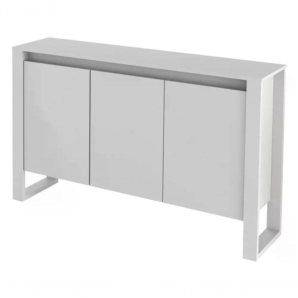 Armário Balcão Para Escritório 3 Portas Me4147 Branco