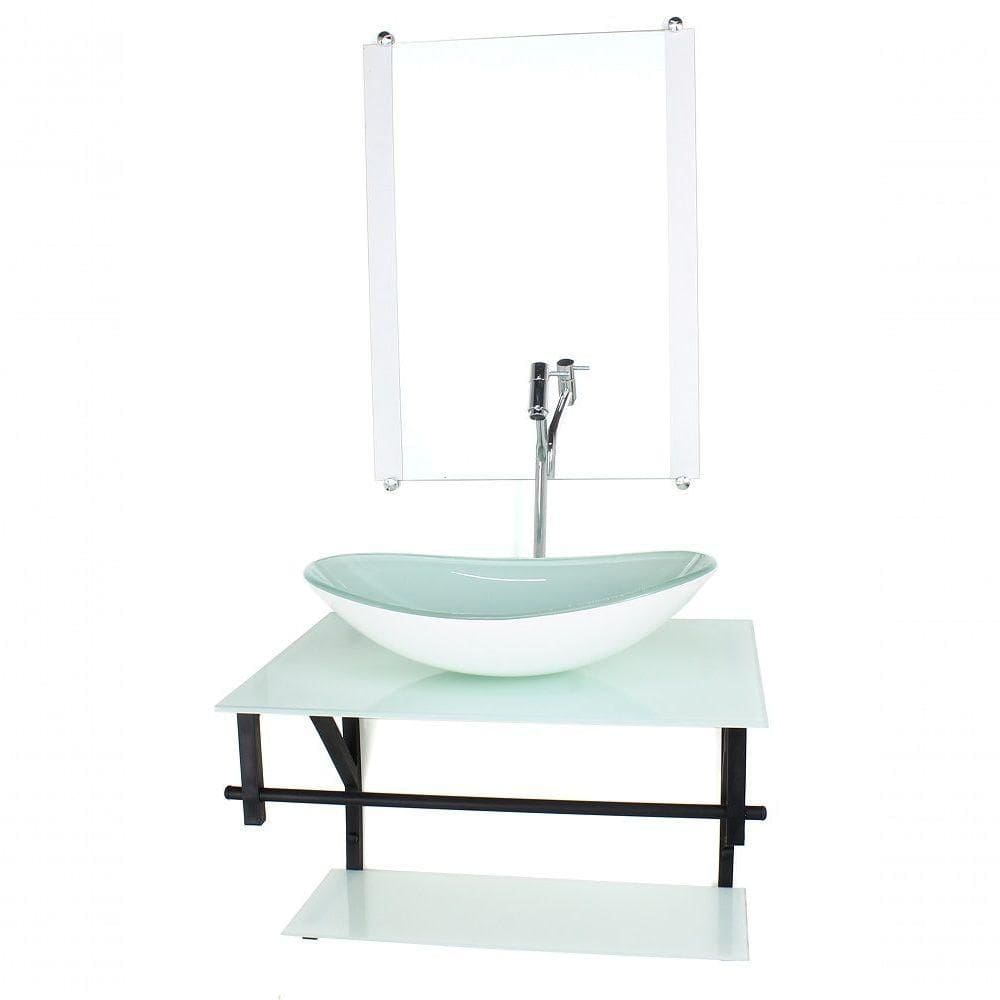 Gabinete Para Banheiro 60cm Cuba Com Torneira Cromada