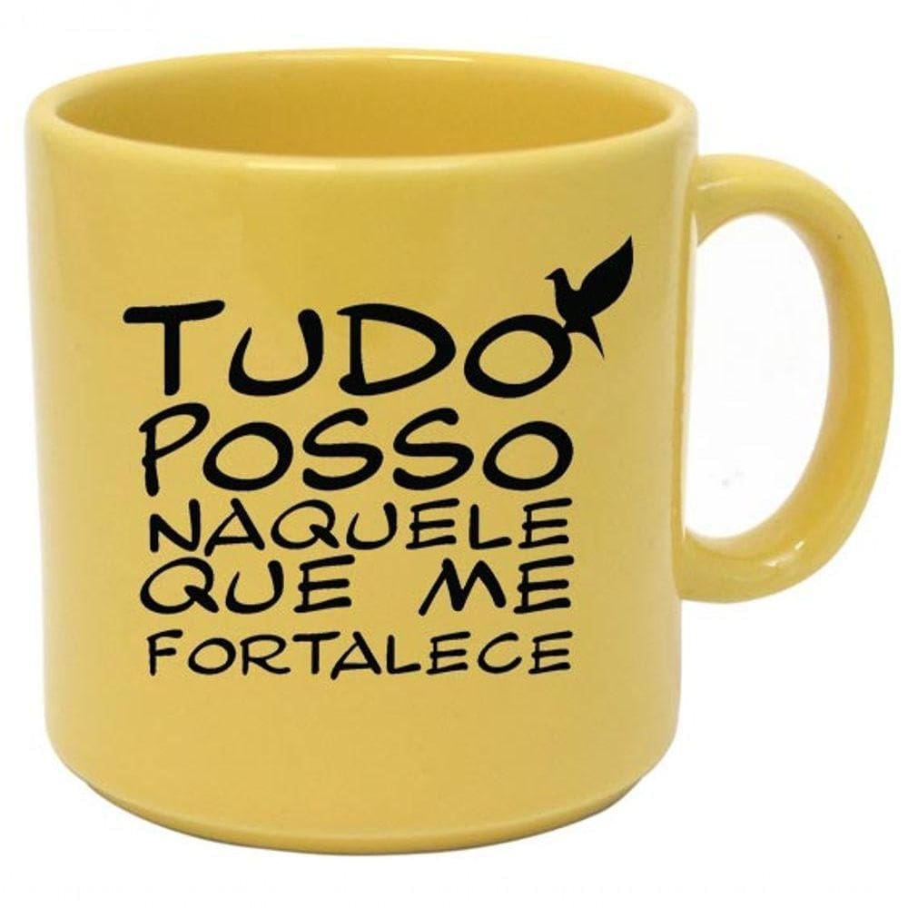 Caneca Cristã Tudo Posso Naquele Que Me Fortalece