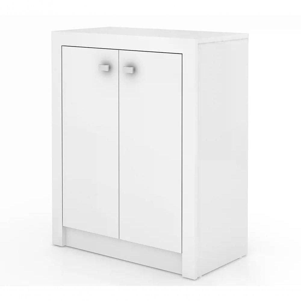 Balcão 02 Portas Para Escritório Me4103 Branco Branco