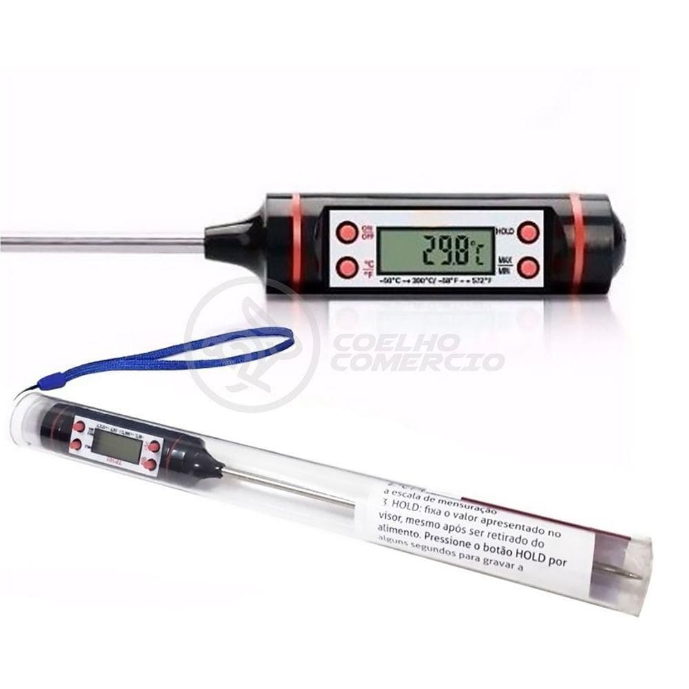 Termômetro Culinário Cozinha Digital Mede 50ºc A +300ºc