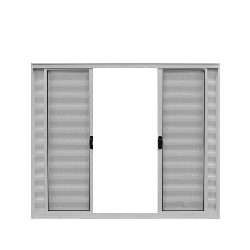 Veneziana 6 Folhas De Correr S/grade 1.00 X 1.20 Alumínio Branco Linha Modular - Hale