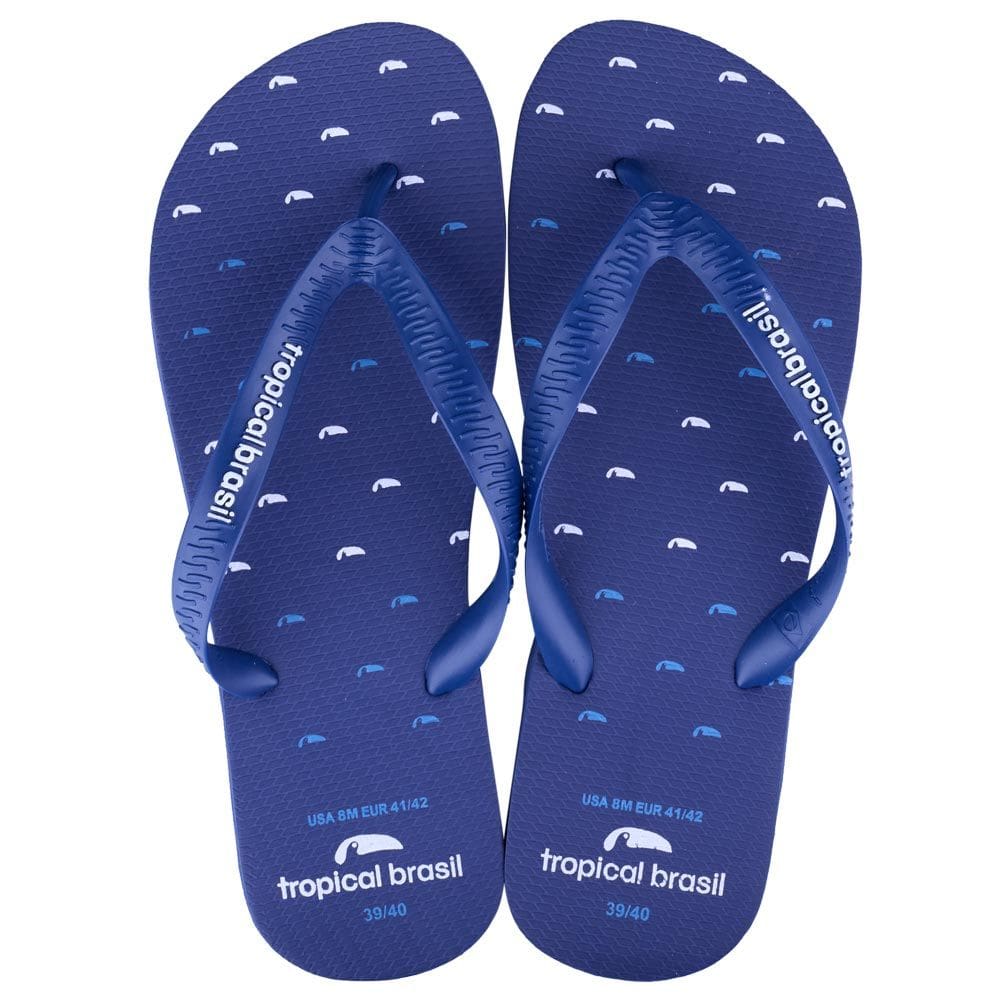 Chinelo Masculino Azul 39/40 Tropical TB3139