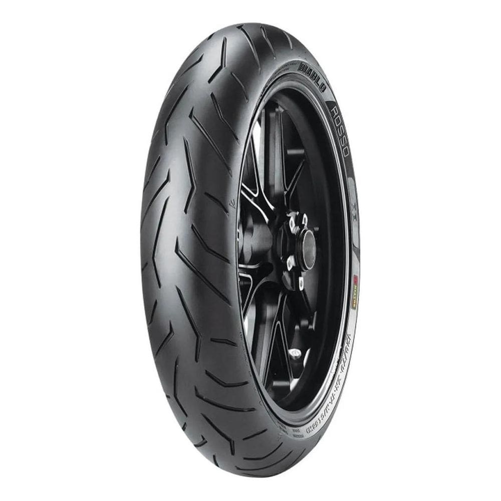 Pneu Dianteiro Pirelli Aro 17 120/70 Zr17 58w K Diablo Rosso II Esportivo