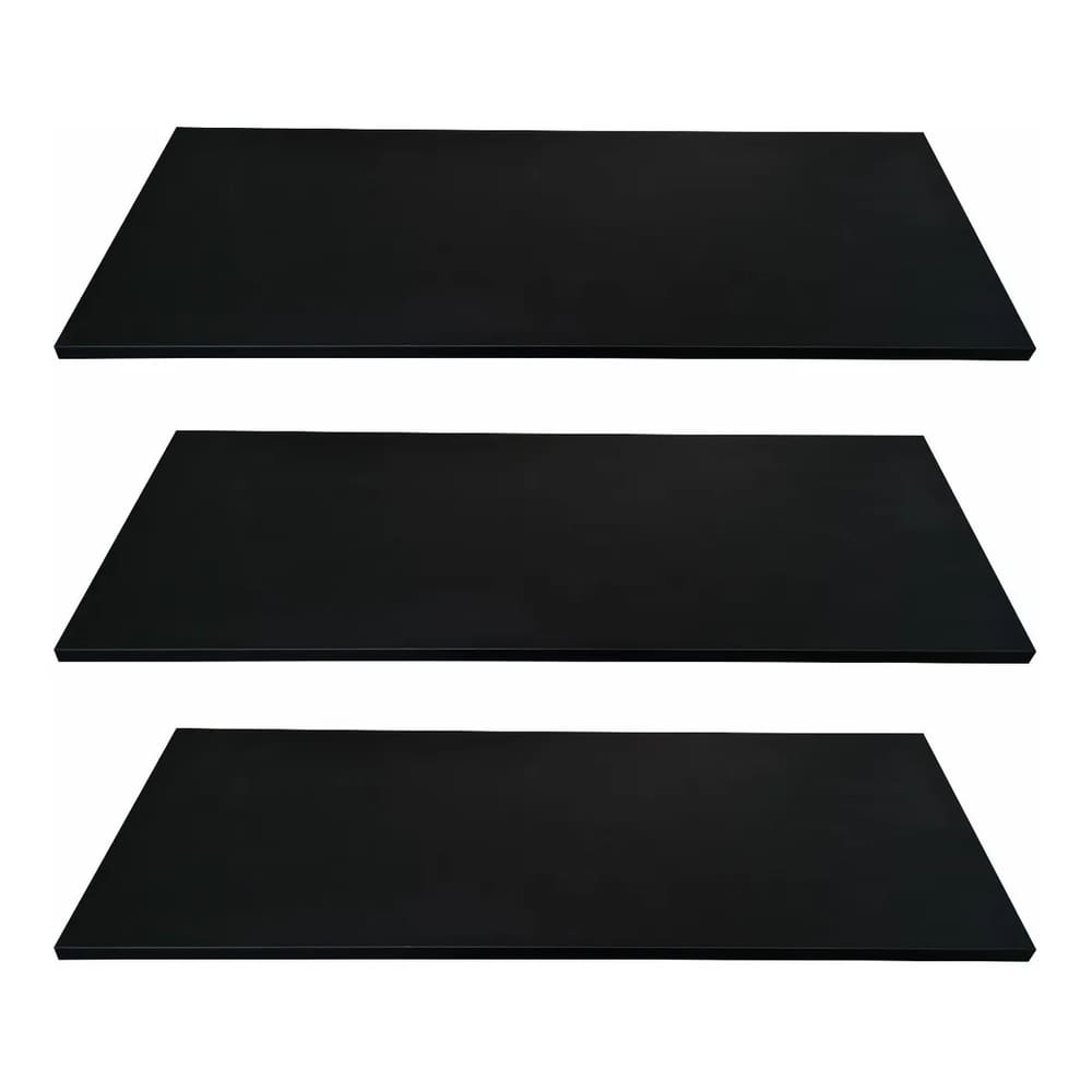 Kit 3 Prateleiras suporte Invisível Preto