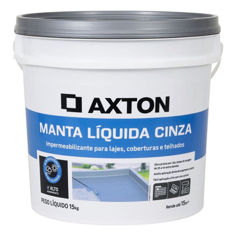 Manta Líquida Profissional 15kg Cinza - Axton