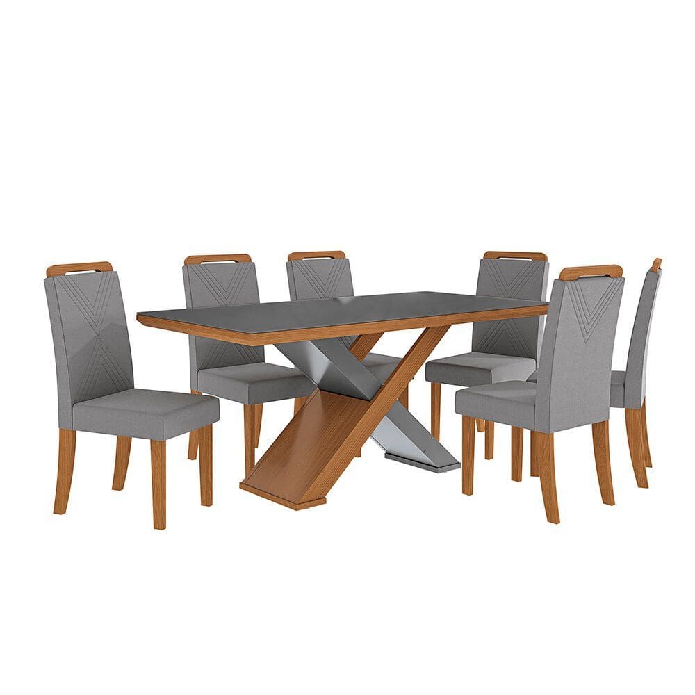 Conjunto de Mesa com 6 Cadeiras Imperatriz Kappesberg