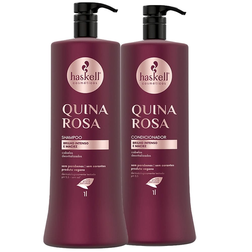Kit Haskell Quina Rosa Profissional (2 Produtos)
