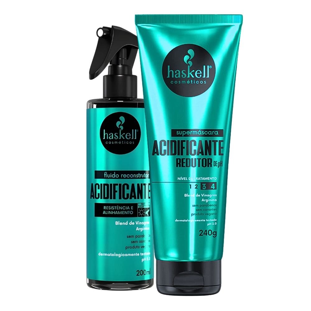 Kit Fluído e Supermáscara Acidificante Haskell 200ml/240g