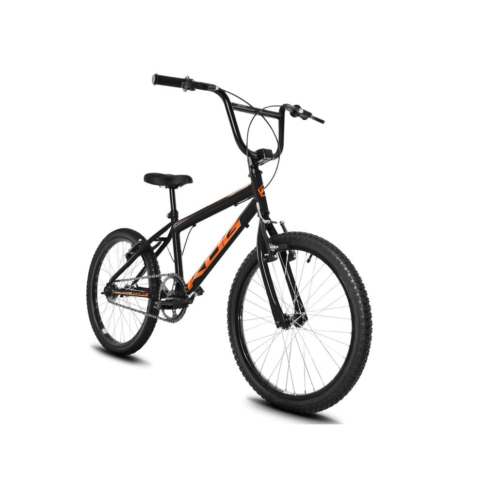 Bicicleta Infantil Passeio Aro 20 KOG CrossX Freio V-Brake Cor:Preto + Laranja