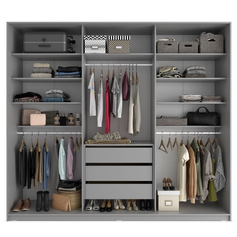 Closet Casal 100% Mdf Bp 237cm | Extra