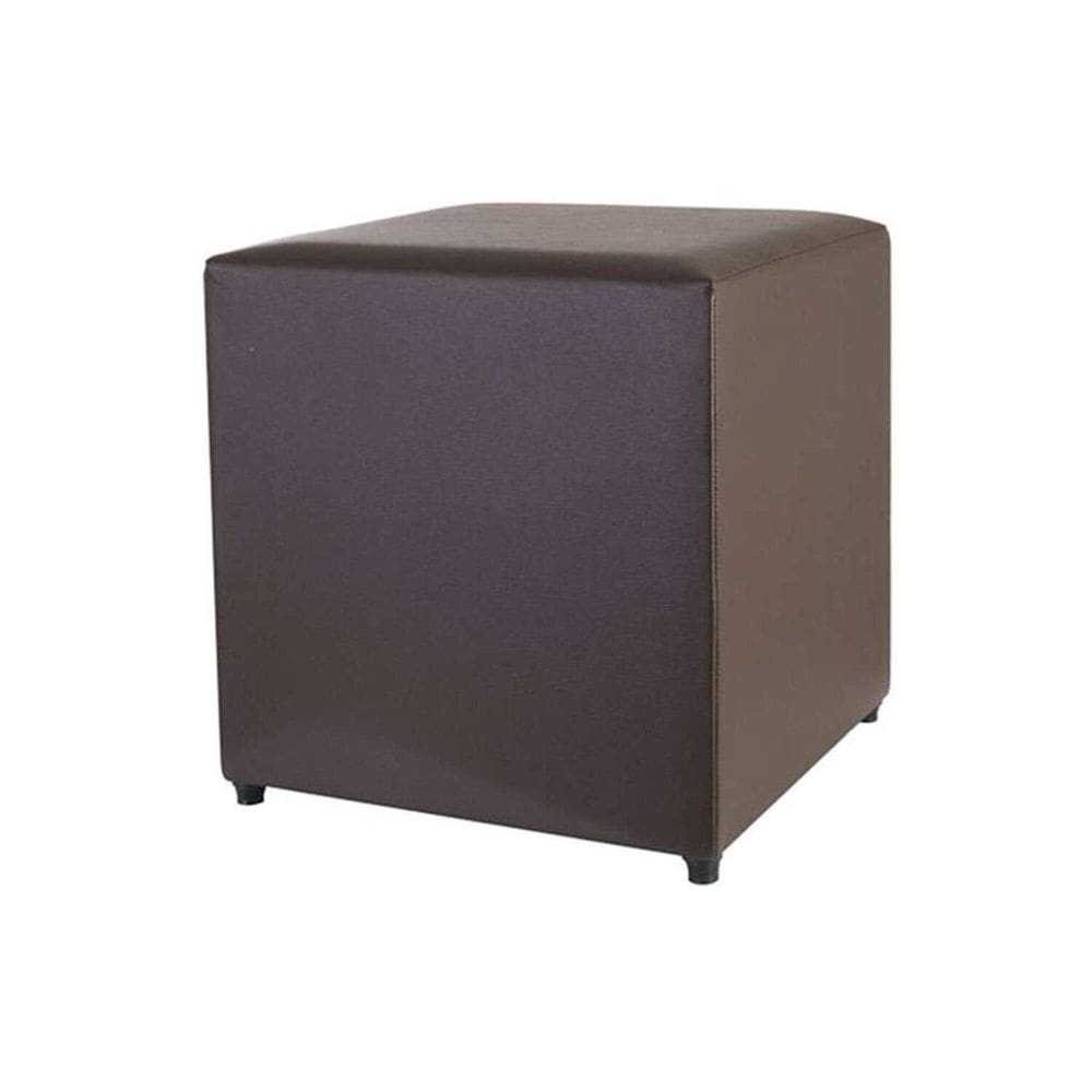 Puff Studio 40x40x40 Courino sem Rodizios Marrom