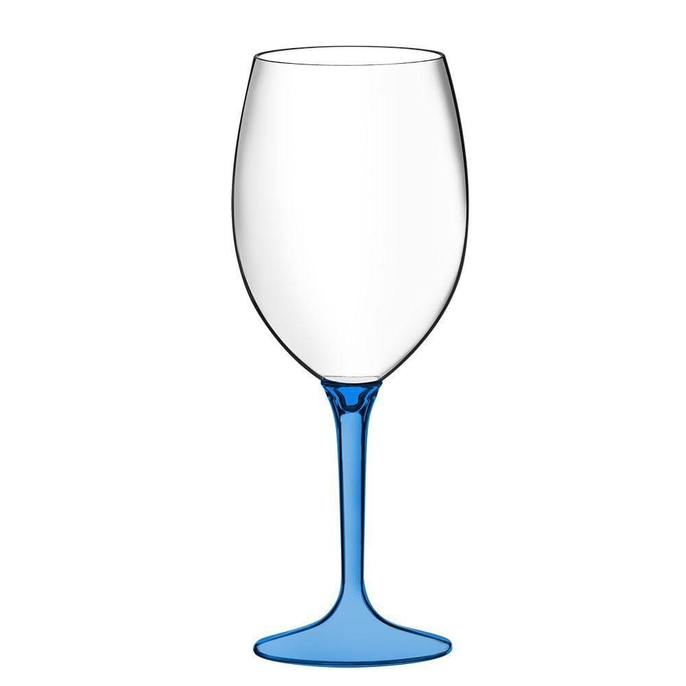 Kit 10 Taças Boccati 560ml Luxo Aniversário Espumante Vinhos azul