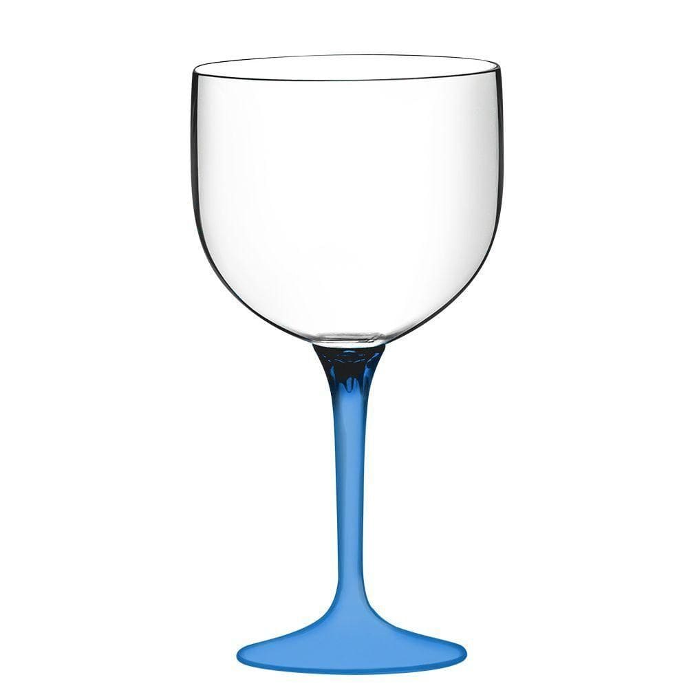 Taça Gin Transparente Haste Coloridas Festas Aniversário Top Cor:azul