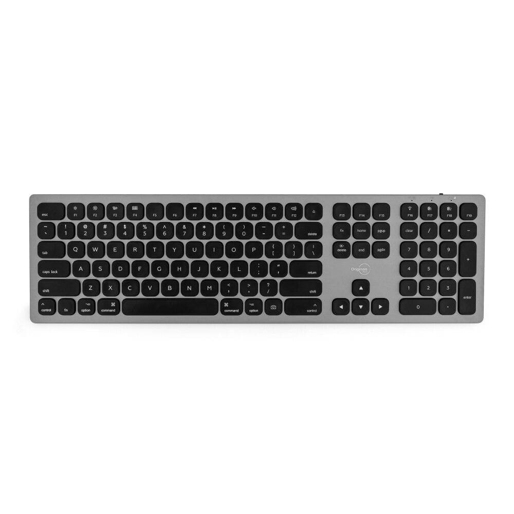 Teclado Alumínio sem fio BT/USB Originais iPlace, Cinza