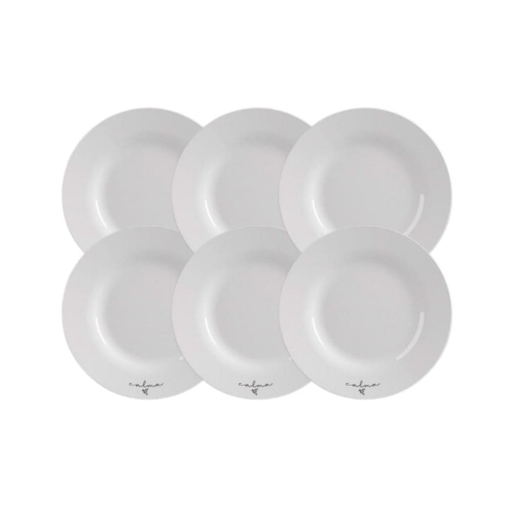 Jogo Prato De Sobremesa Sentido Opaline Menu Nadir Kit 6 Un