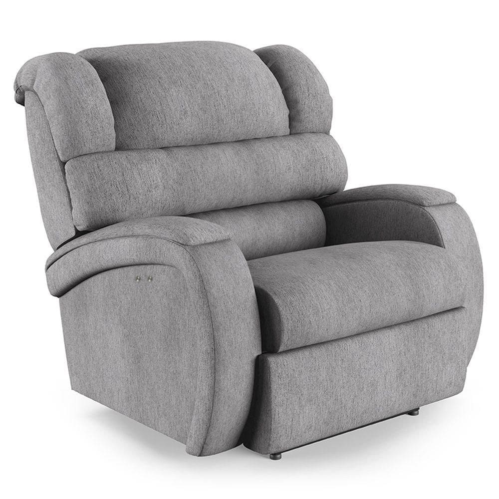 Poltrona Do Papai Reclinável Napoli Power Touch Linho Fh1 Cinza