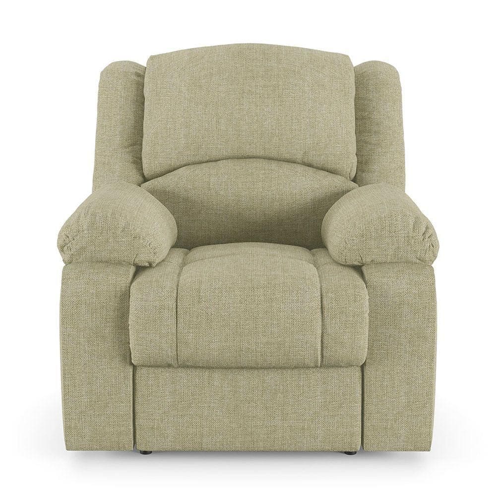 Poltrona Do Papai Reclinável Melim Elétrica Led Massagem Linho Fh1 Bege