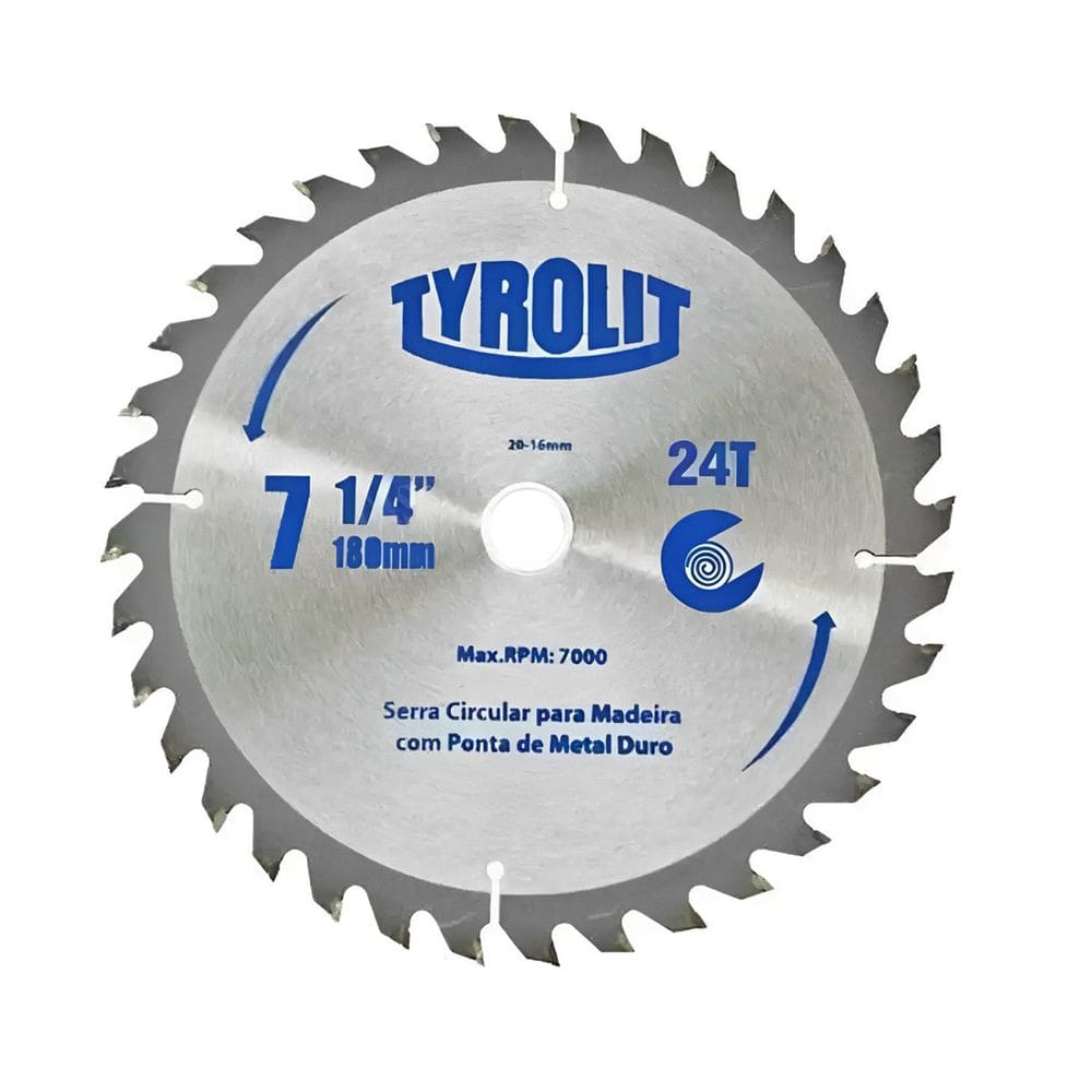 Disco Serra Circular 7.1/4`` 20mm 24 Dentes Tyrolit