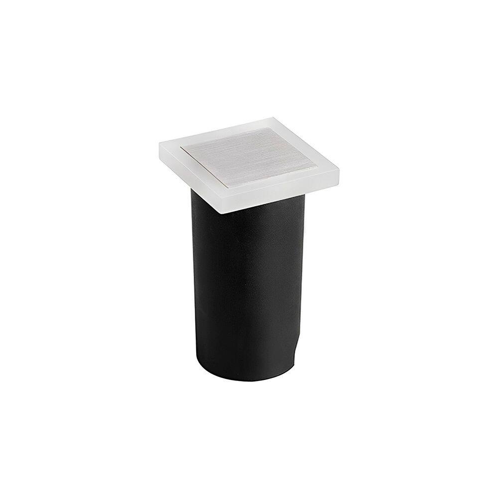 Embutido de Solo Led Nordecor Quadrado Pazo 6153 1W Bivolt Preto / Branco 3000K Luz Amarela