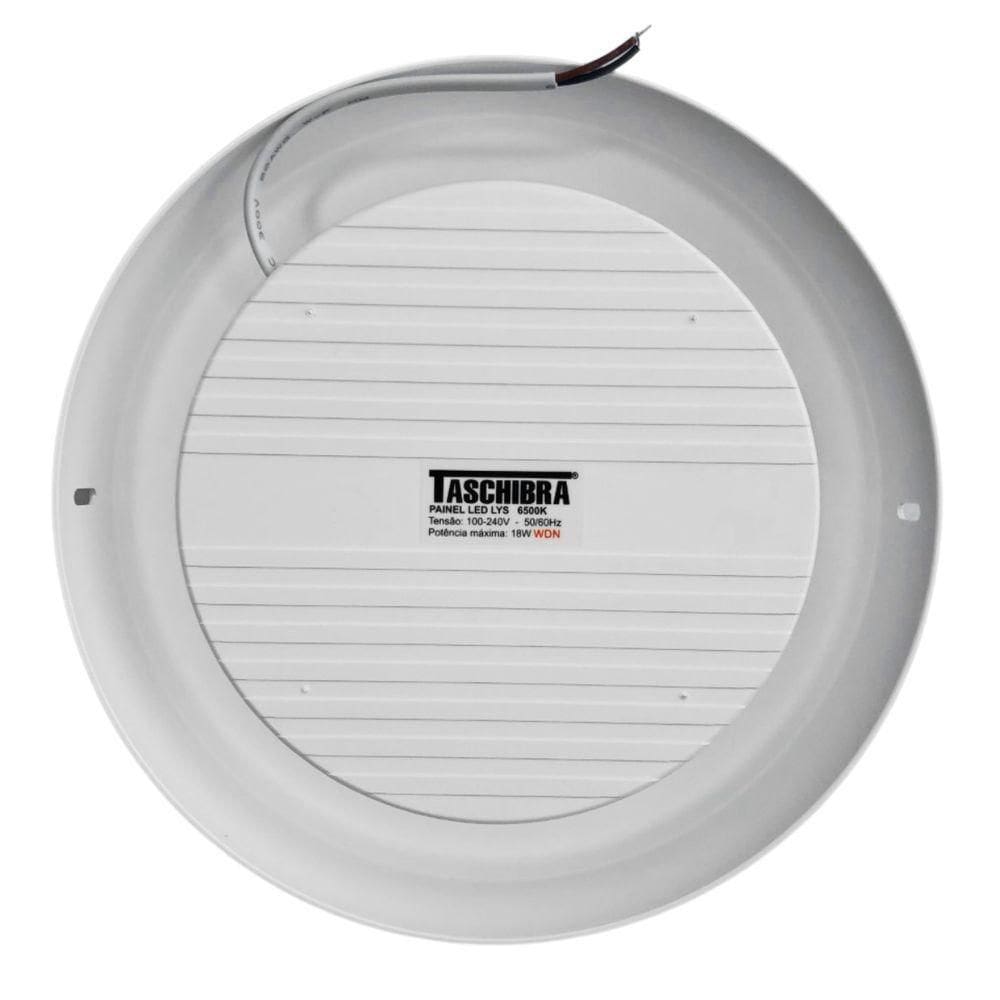4 Painéis Placa De Led Taschibra 24w Lys Redondo Sobrepor 4000k Luz Neutra