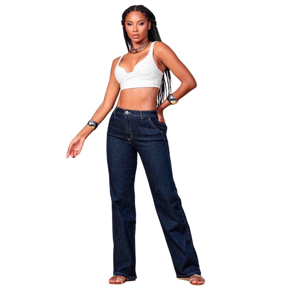 Calça Jeans Feminina Wide Leg