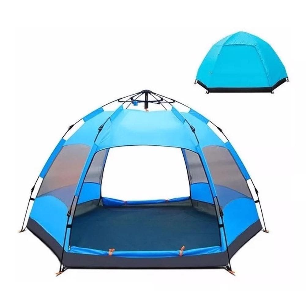 Barraca Camping Impermeável Automática 5/8 Pessoas Uso Duplo