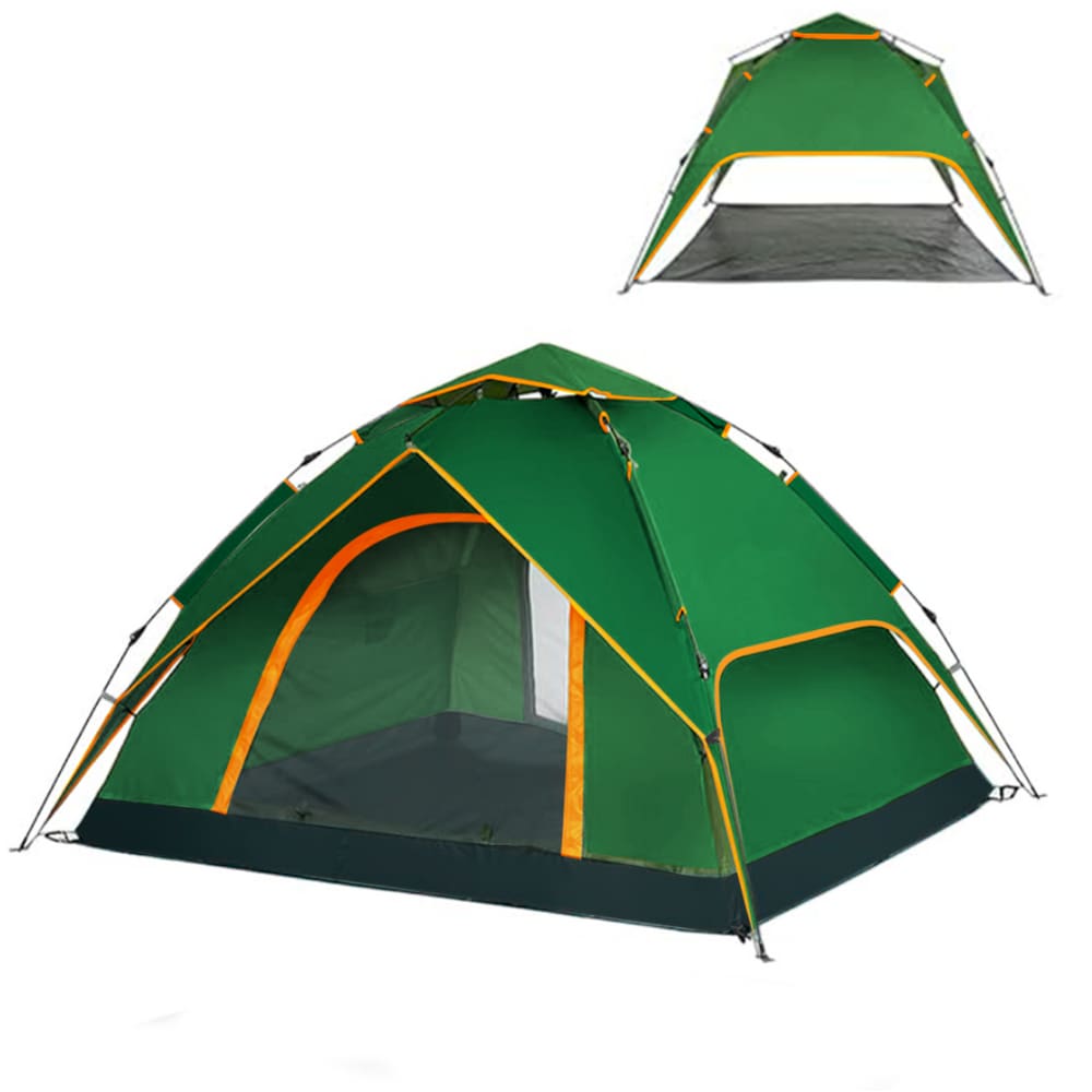 Barraca Camping Verde Automática 2,M X 2,4M X 1,35M 3-4 Pessoas