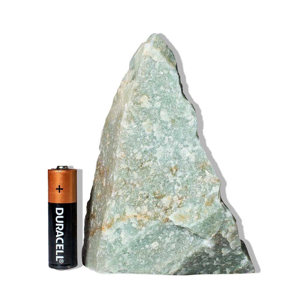 05 Quartzo Verde Pedra Pé Serrado 300 a 400g Apx 11cm Tipo B