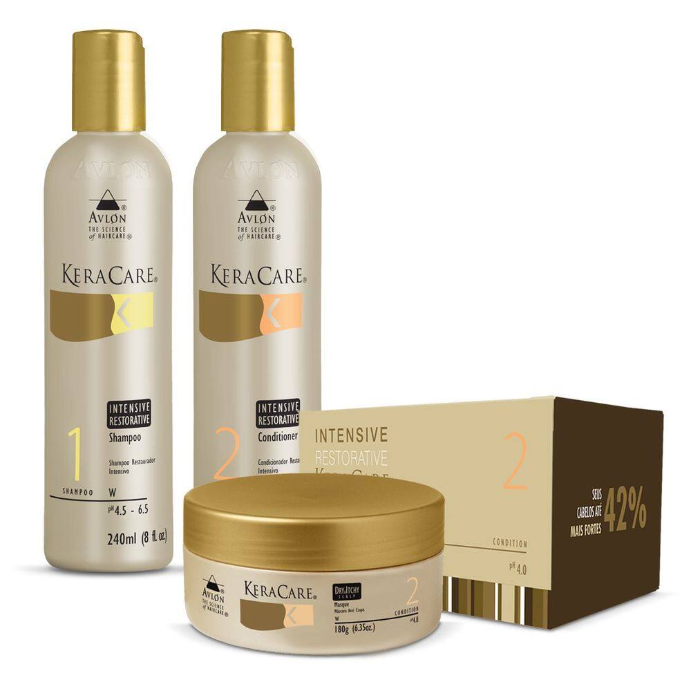Avlon Kit Keracare Intensive Restorative Hidratação Intensiva Para Fortalecimento Capilar
