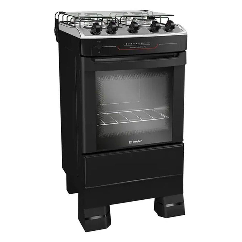 Fogão Mueller MFI4BF 4 Bocas Automático Mesa Inox Forno Total Clean