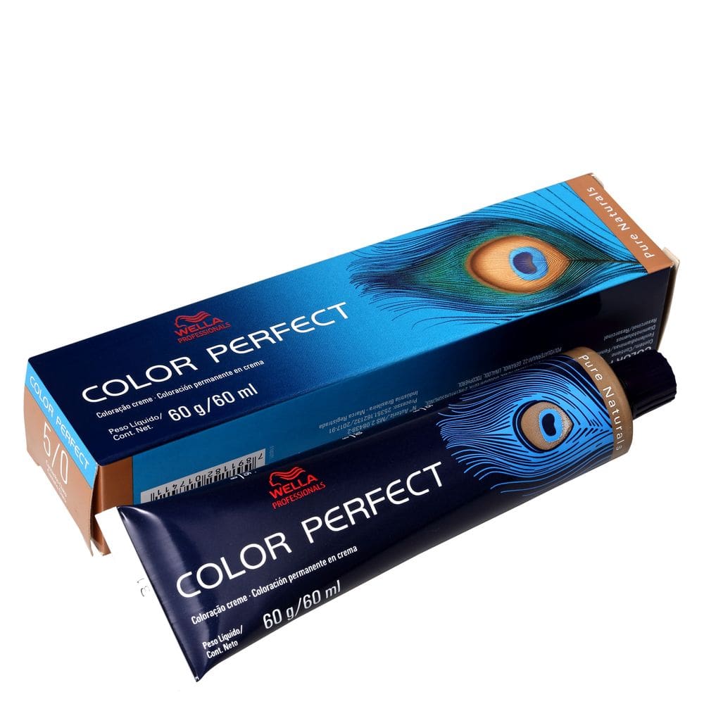Coloração Wella Color Perfect 5/0 Castanho Claro 60g BLZ